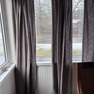 Quince Neutral Gray Drapery Panels